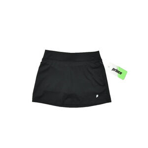 Prince Girl's Match Core Tennis Skort Black Wicking Youth Size S Polyester NEW